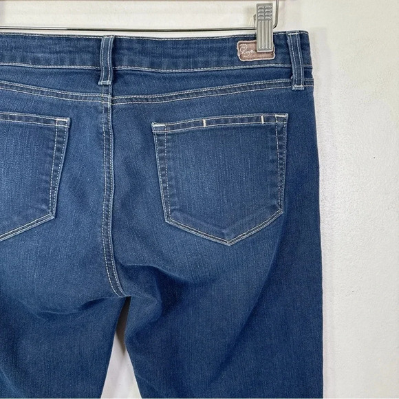 Paige Womens 29 Roxie Capri Ankle Crop Low Rise Dark Wash Skinny Jeans - Picture 12 of 14